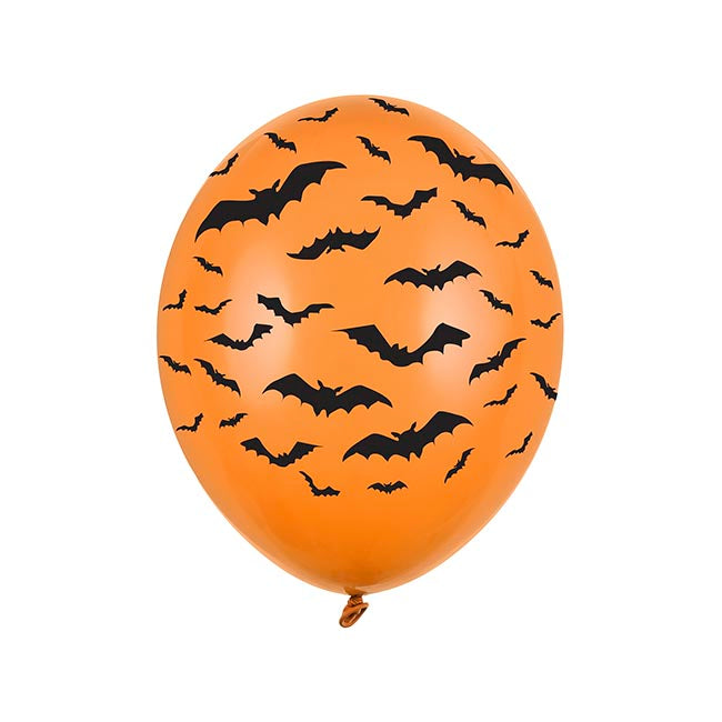 Halloween Orange Bat Balloons