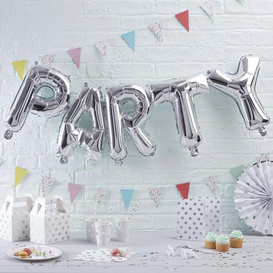 Silver Party Balloon