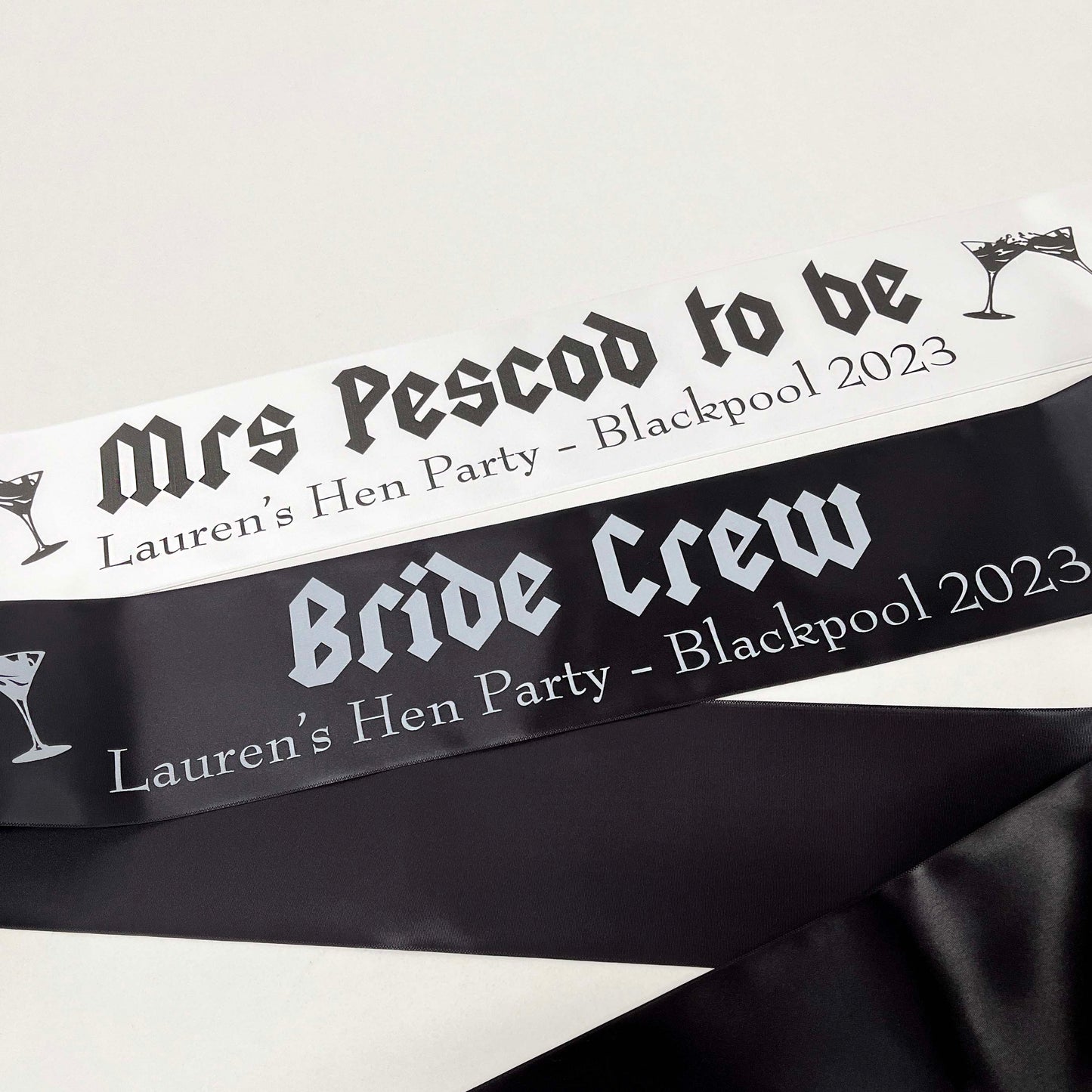 Personalised Hen Party Sash