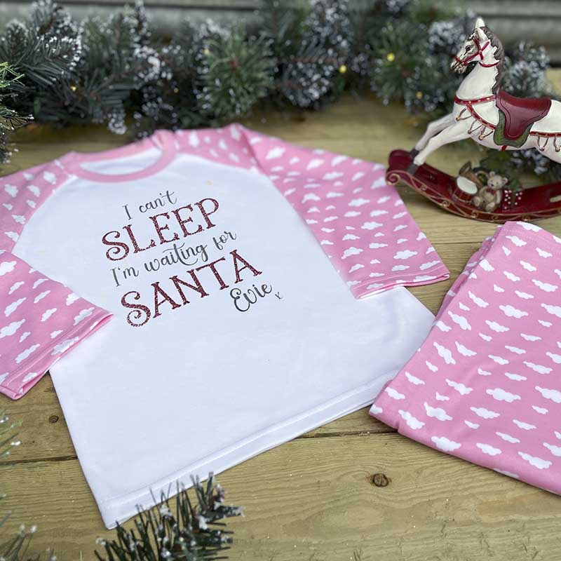 Children's Personalised Pyjamas - I Can't Sleep Santa