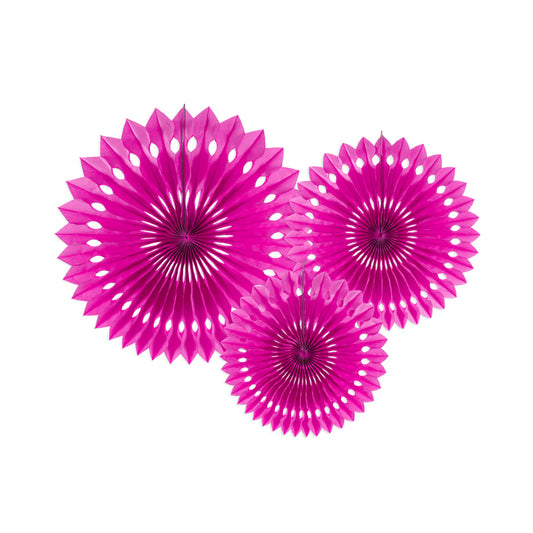 Pink Fan Decorations