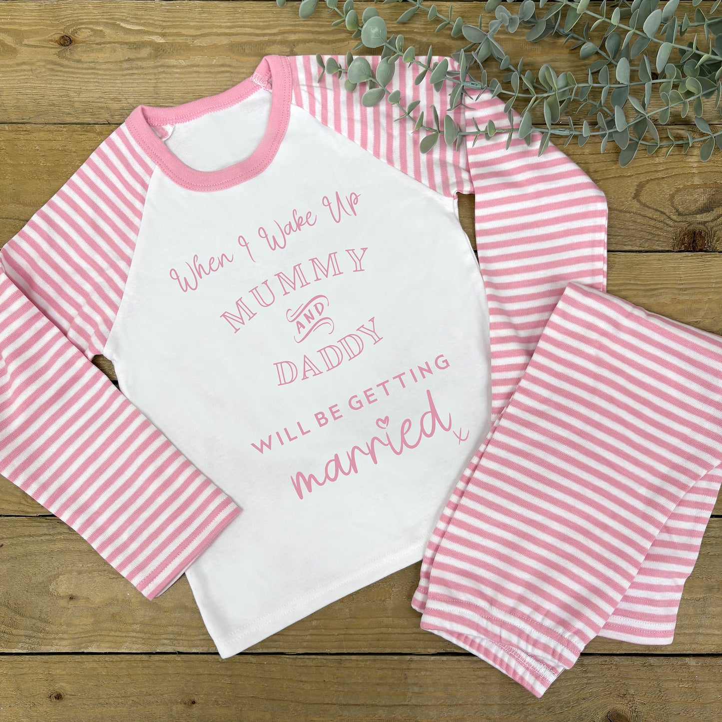 Children's Personalised Pyjamas - Mummy & Daddy Getting Married