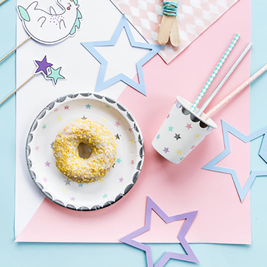 Unicorn Stars Party Plates x 6