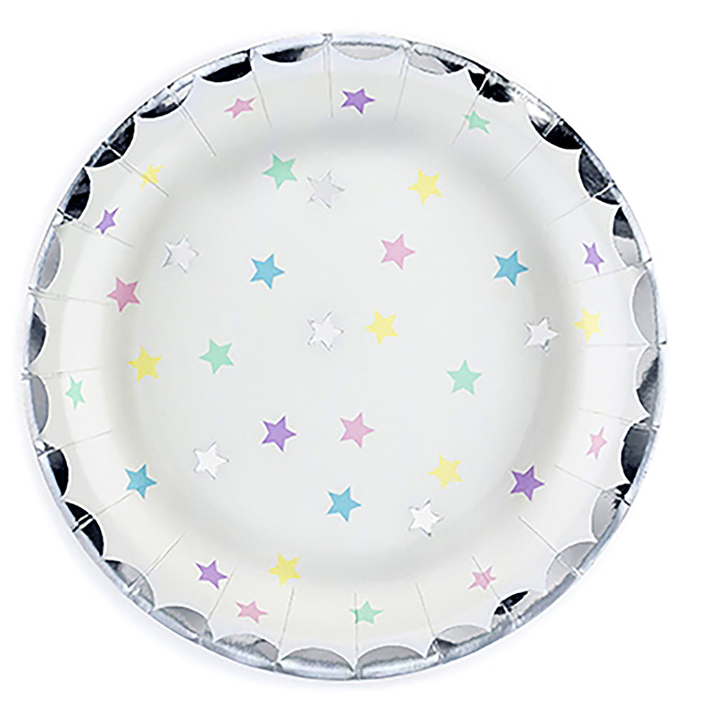 Unicorn Stars Party Plates x 6