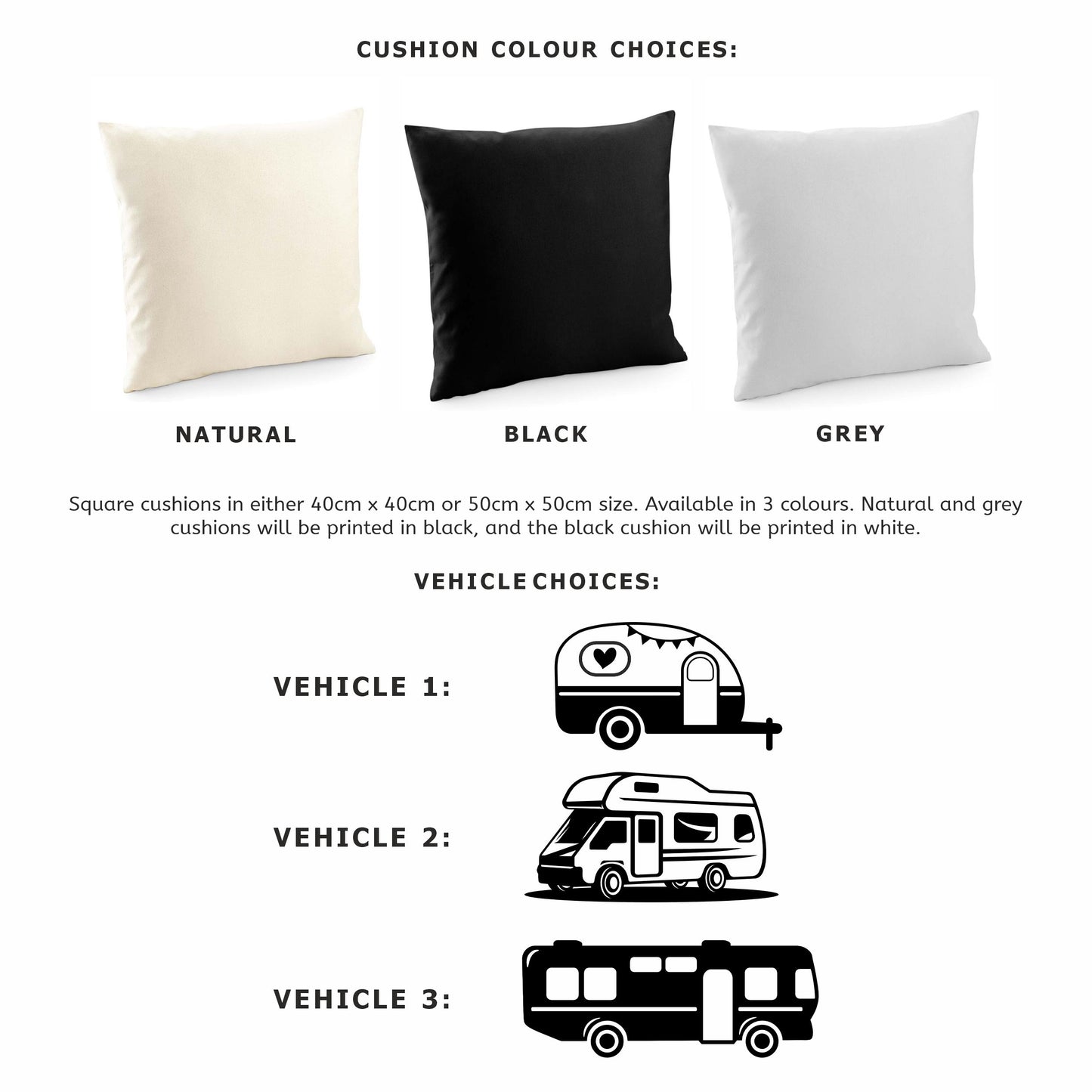 Personalised Cushion - Home Is Where We Park It