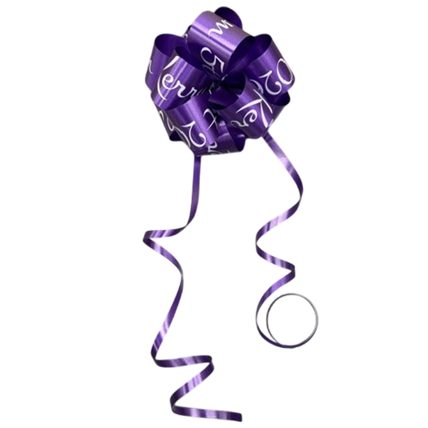 Purple Personalised Handmade Wedding Car Door Bow