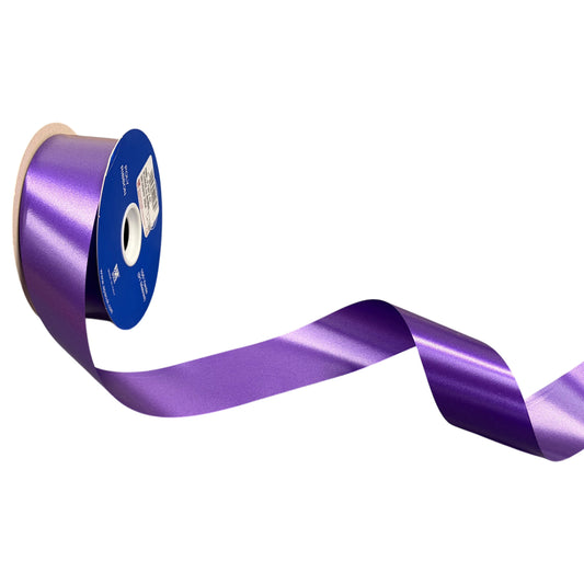 Purple Plain Wedding Car Ribbon