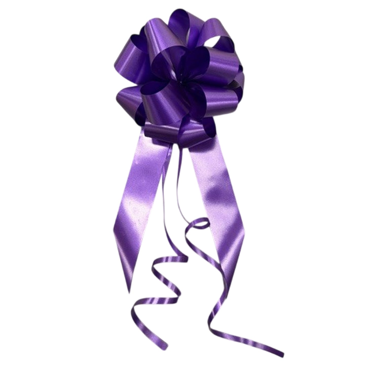 Purple Plain Handmade Wedding Car Bonnet Bow