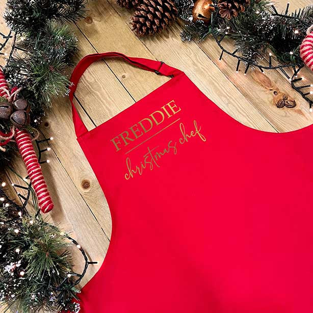 Personalised Christmas Apron - Christmas Chef