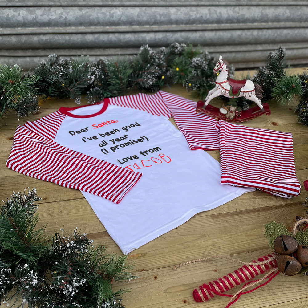 Children's Personalised Pyjamas - Dear Santa