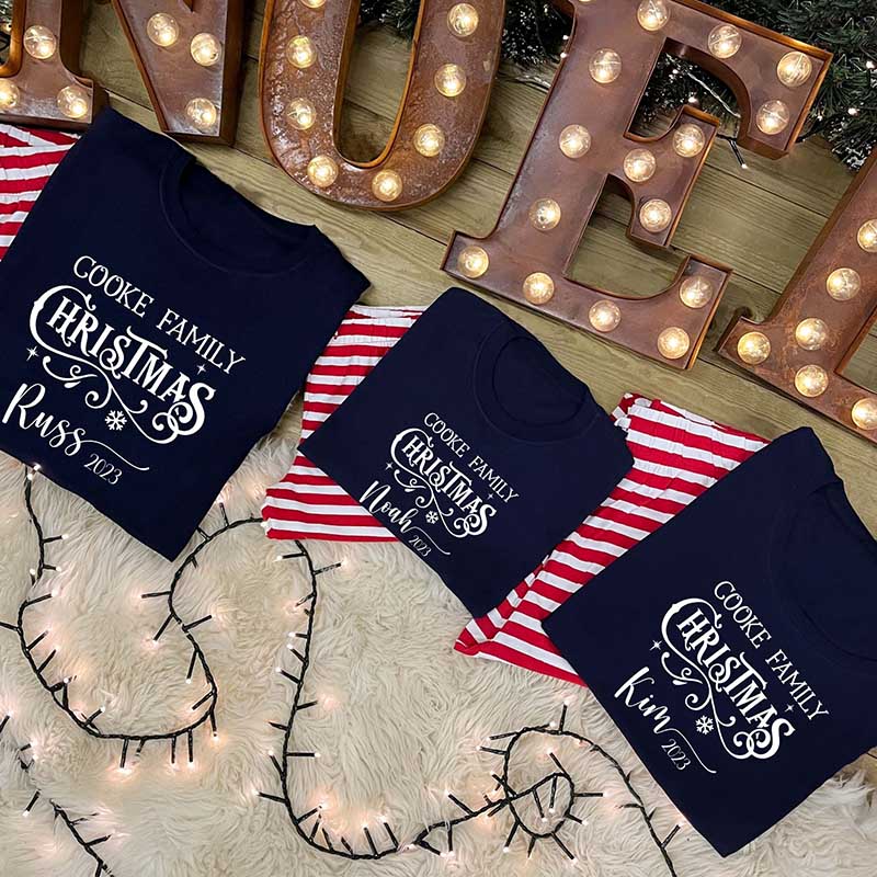 Personalised Family Christmas Pyjamas