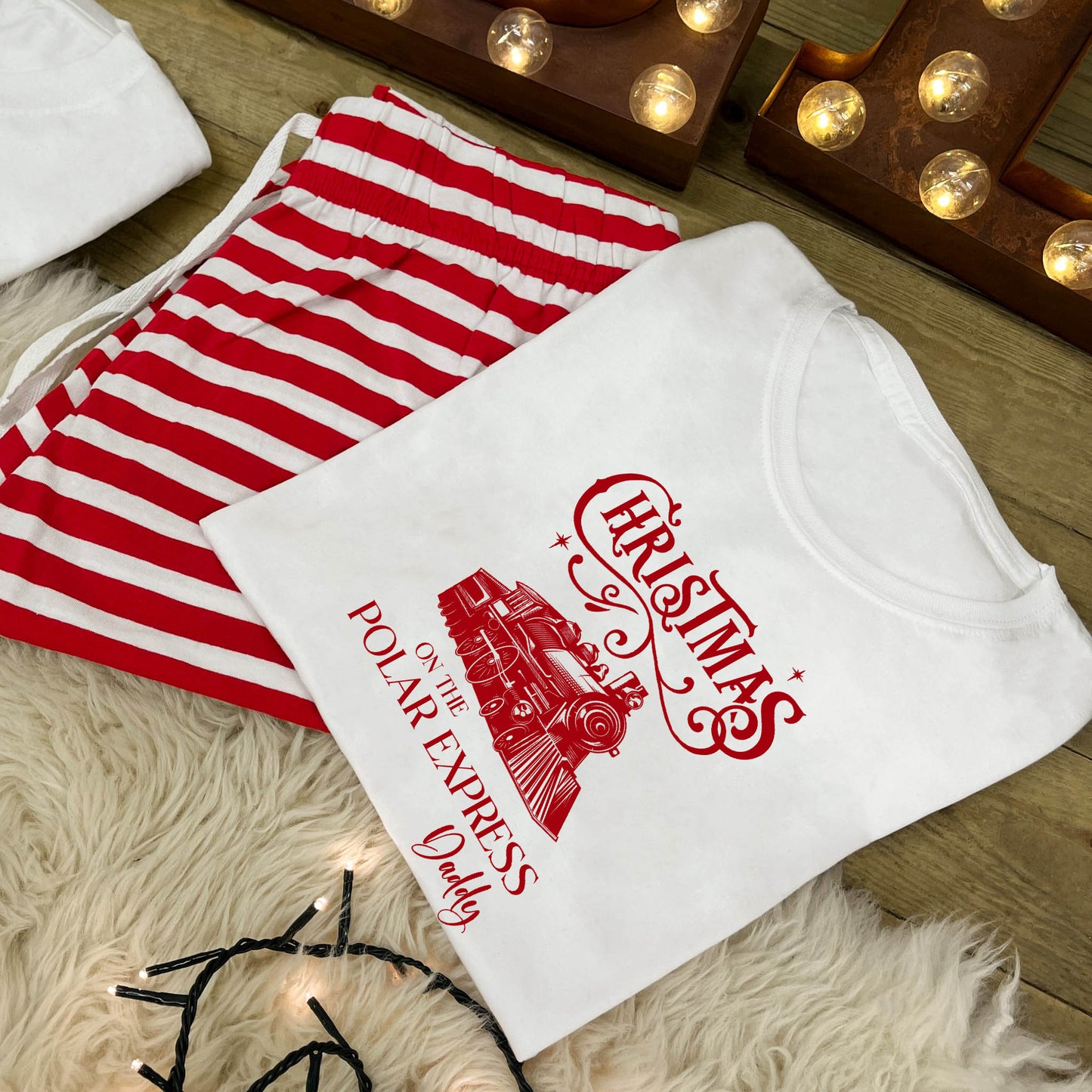 Personalised Family Christmas Pyjamas - Polar Express Train