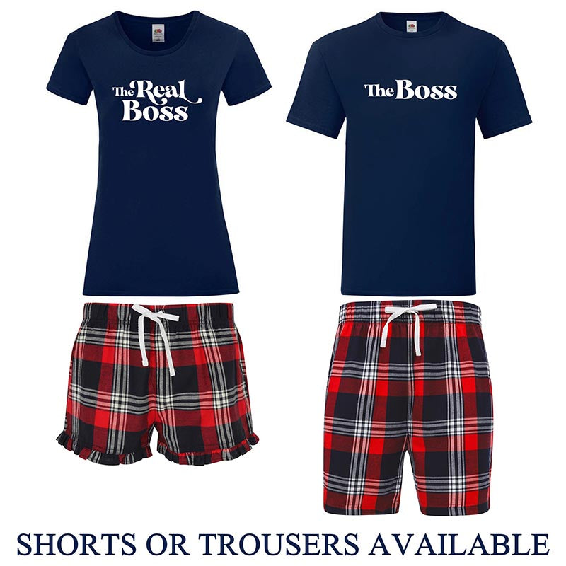 Couples Pyjama Set – The Boss & The Real Boss