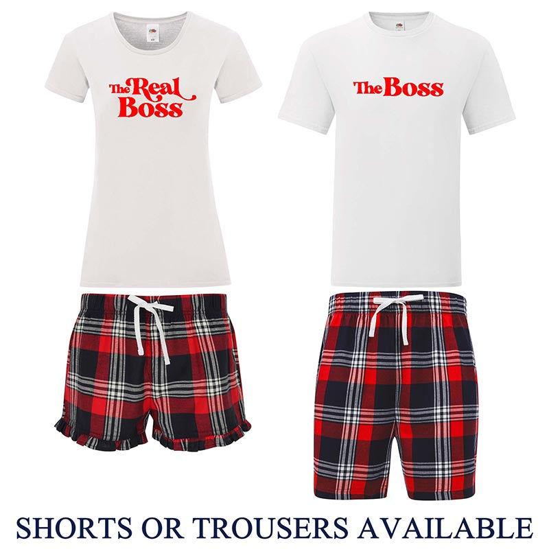 Couples Pyjama Set – The Boss & The Real Boss