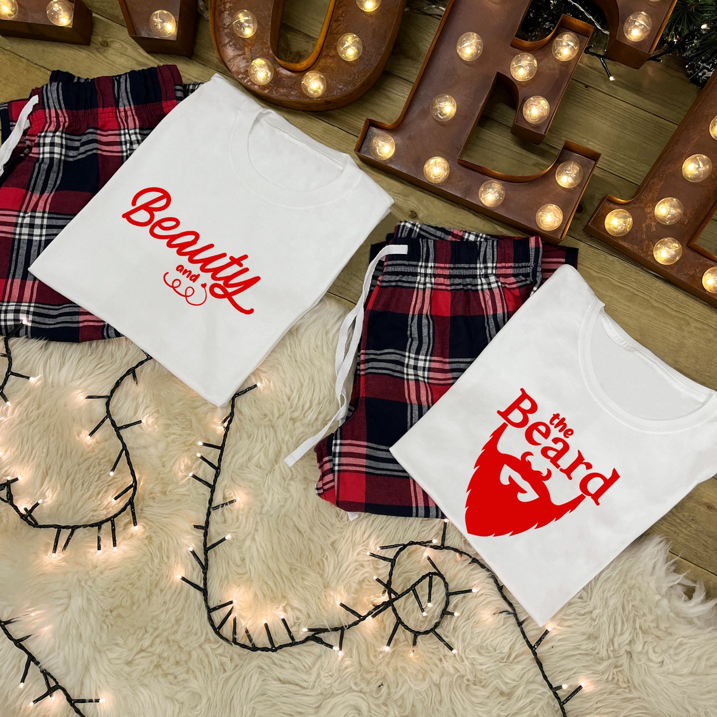 Couples Pyjama Set – Beauty and the Beard