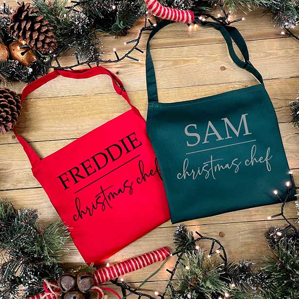 Personalised Christmas Apron - Christmas Chef