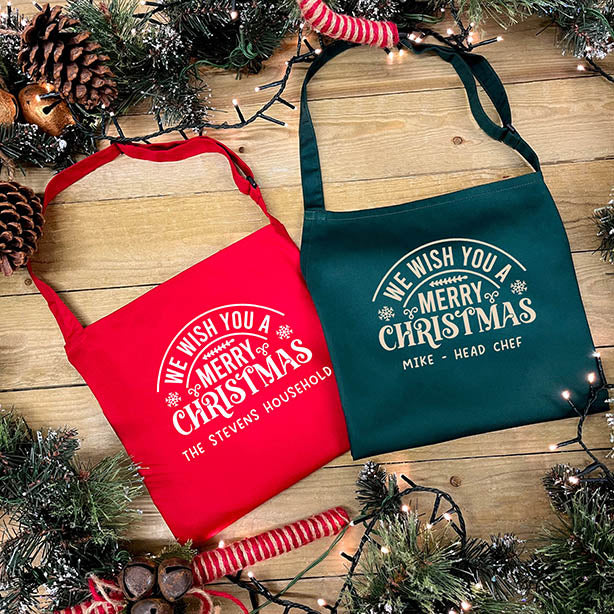 Personalised Christmas Apron - Merry Christmas