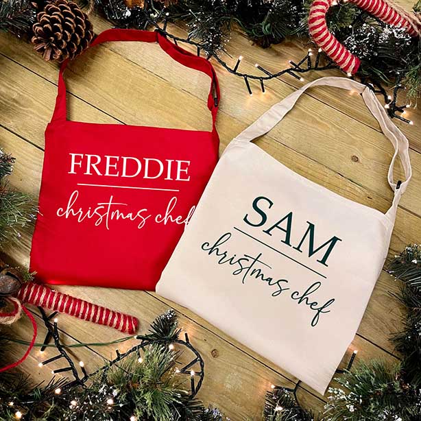 Personalised Christmas Apron - Christmas Chef