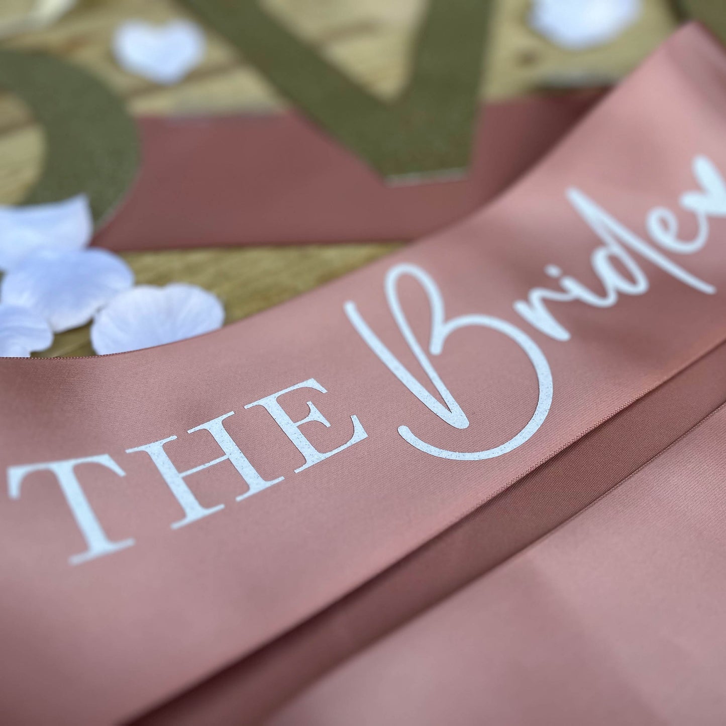 Personalised Glitter Sash - Bride