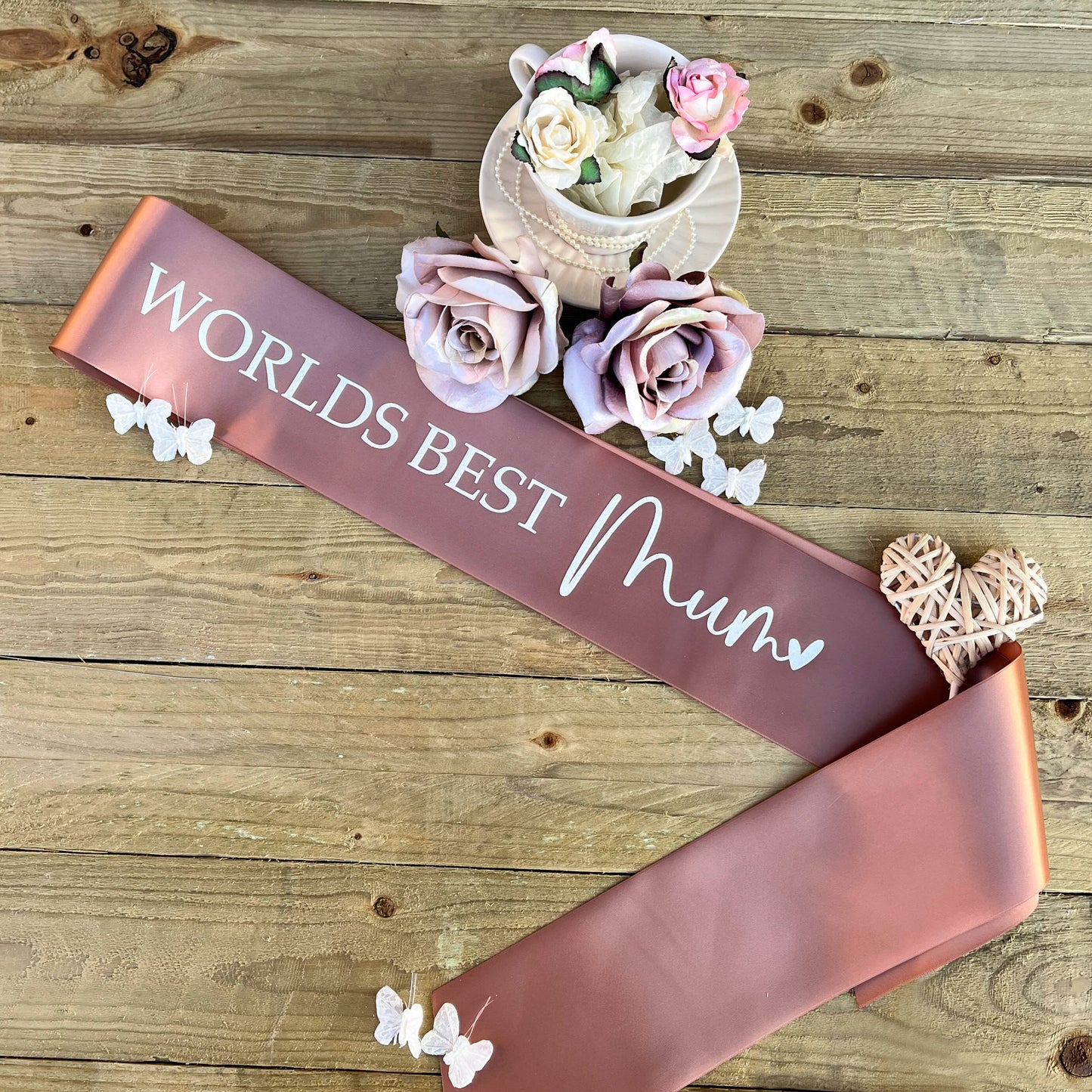 Personalised Glitter Sash - Worlds Best Mum