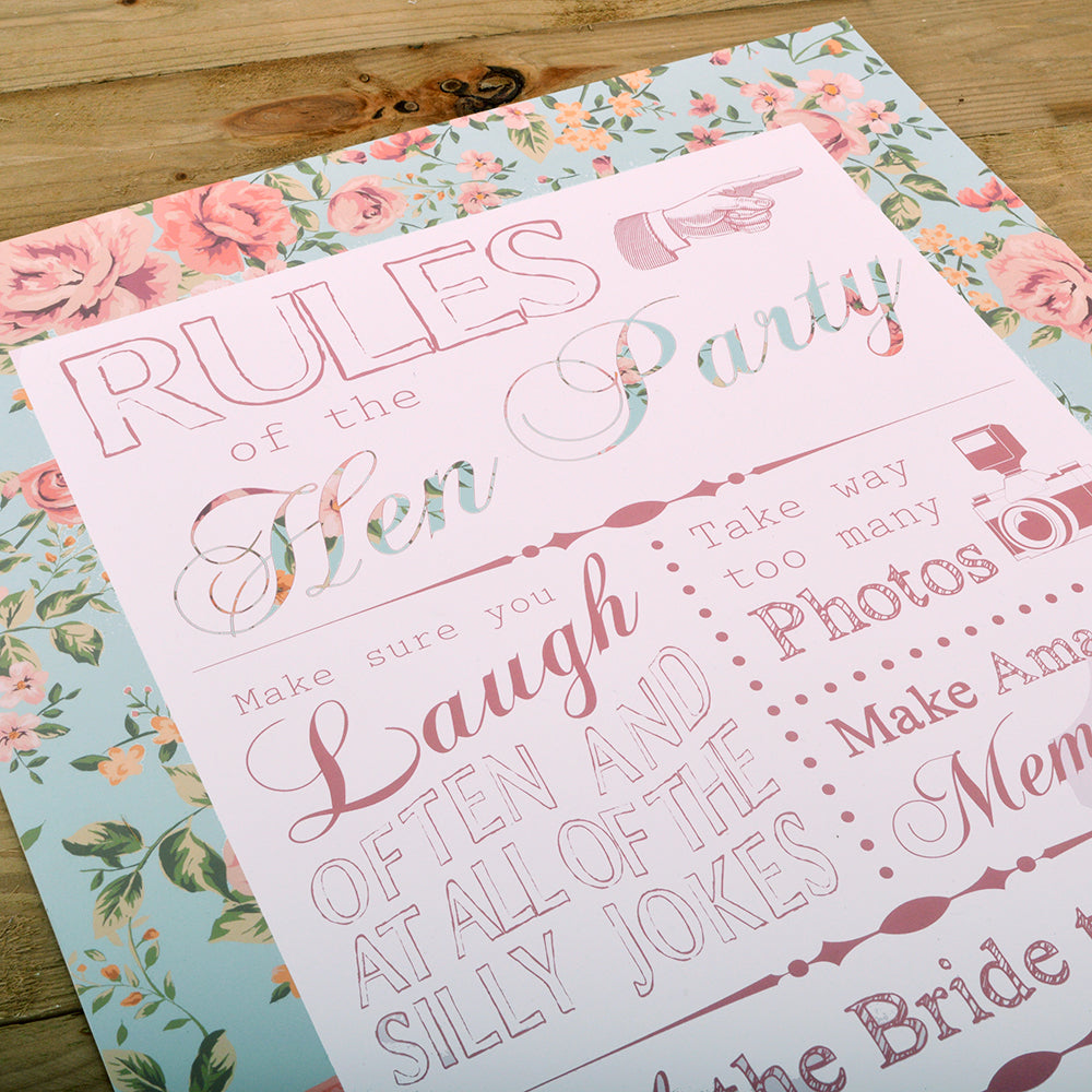 Hen Party Rules A2 Poster