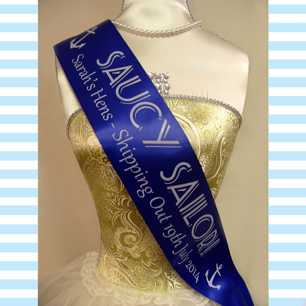 Sailor Theme Hen Night Sashes