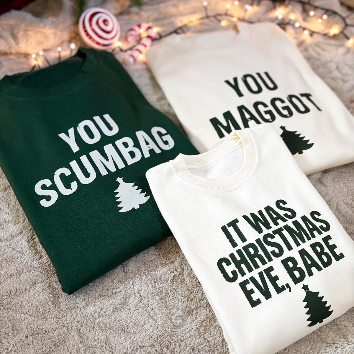 You Scumbag, You Maggot Family Christmas Jumpers