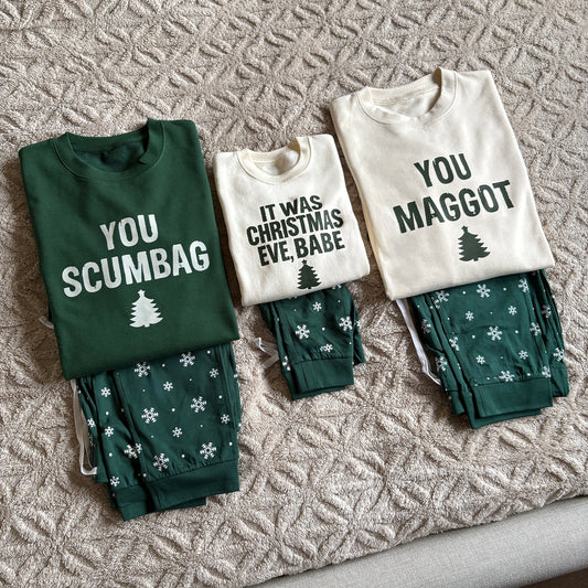 You Scumbag, You Maggot Family Christmas Loungewear