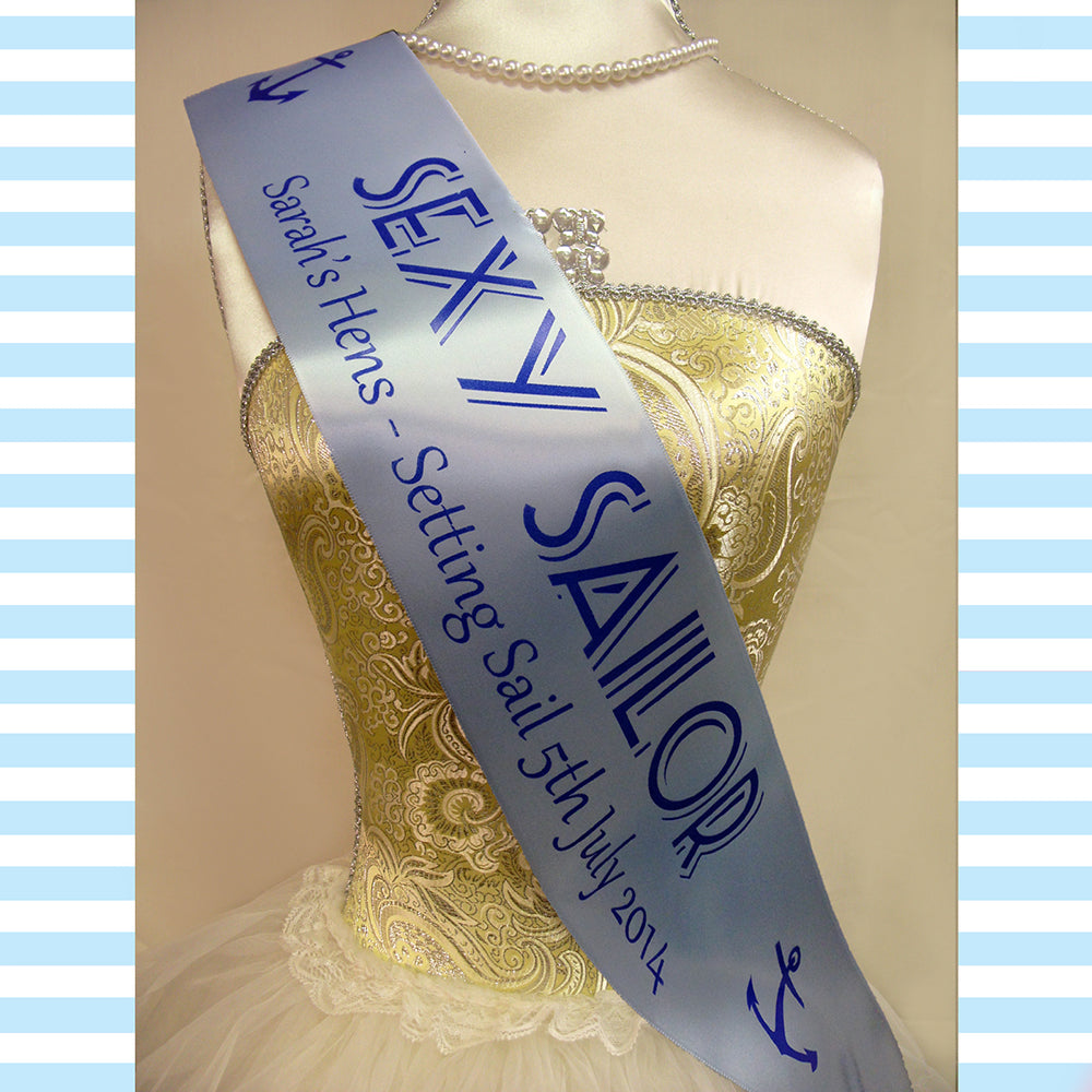 Sailor Theme Hen Night Sashes