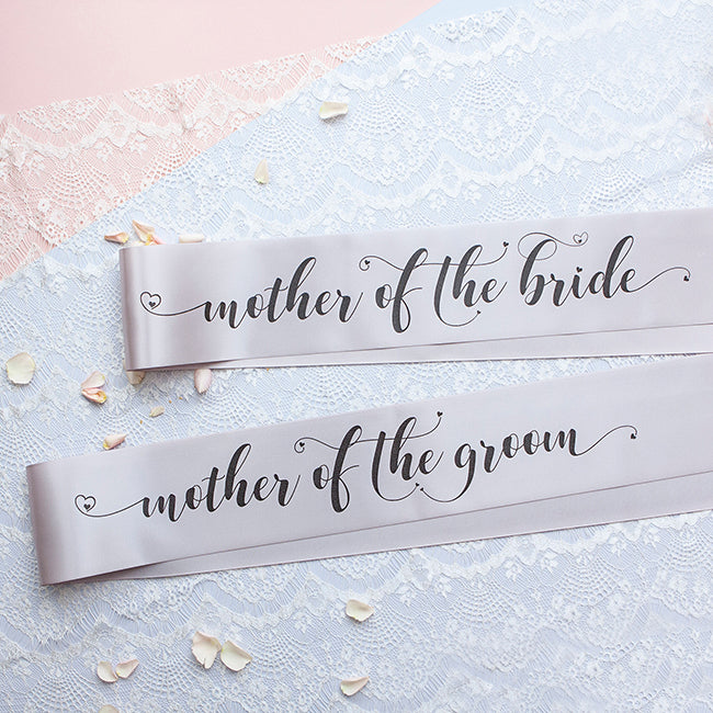 Pastel Bride Tribe Sashes - Grey