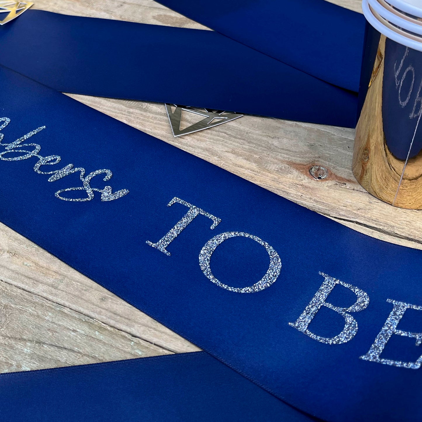 Personalised Glitter Sash - Wife To Be