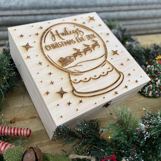 Personalised Christmas Eve Box – Snowglobe