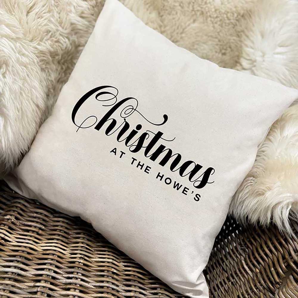 Personalised Christmas Cushion – Christmas At The