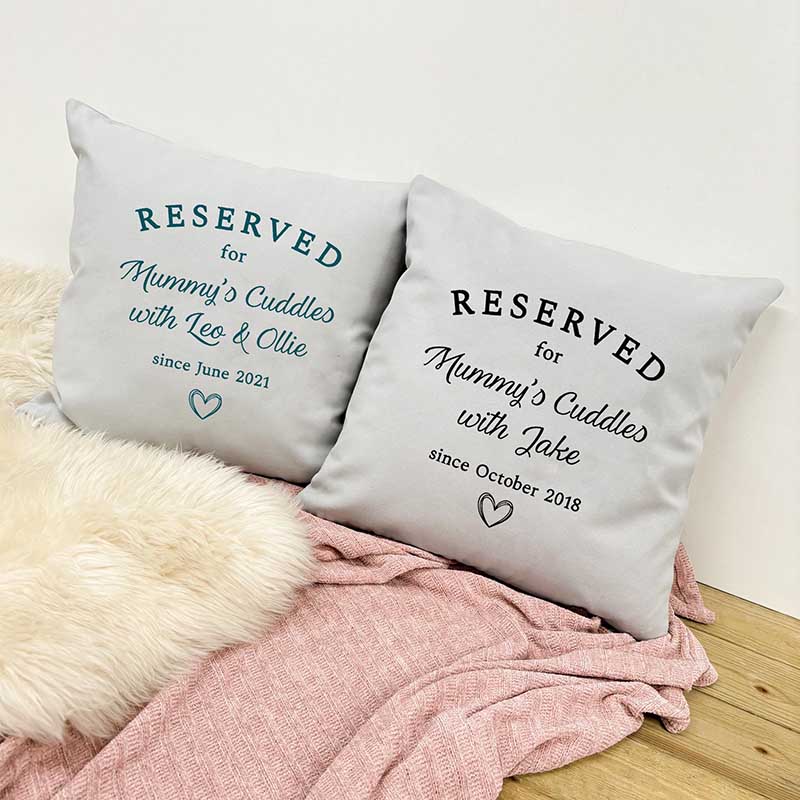 Personalised Cushion - Reserved For Cuddles