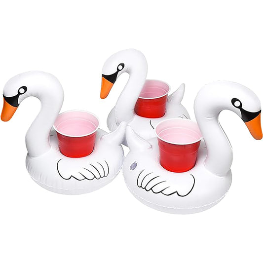 Inflatable Swan Drinks Holder