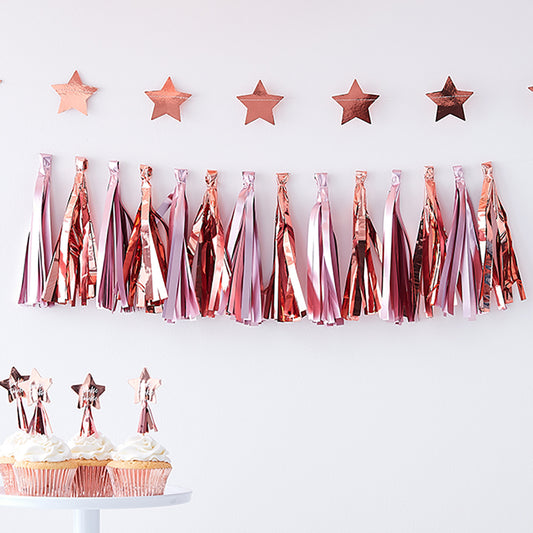 Twinkle Twinkle Pink Tassel Garland