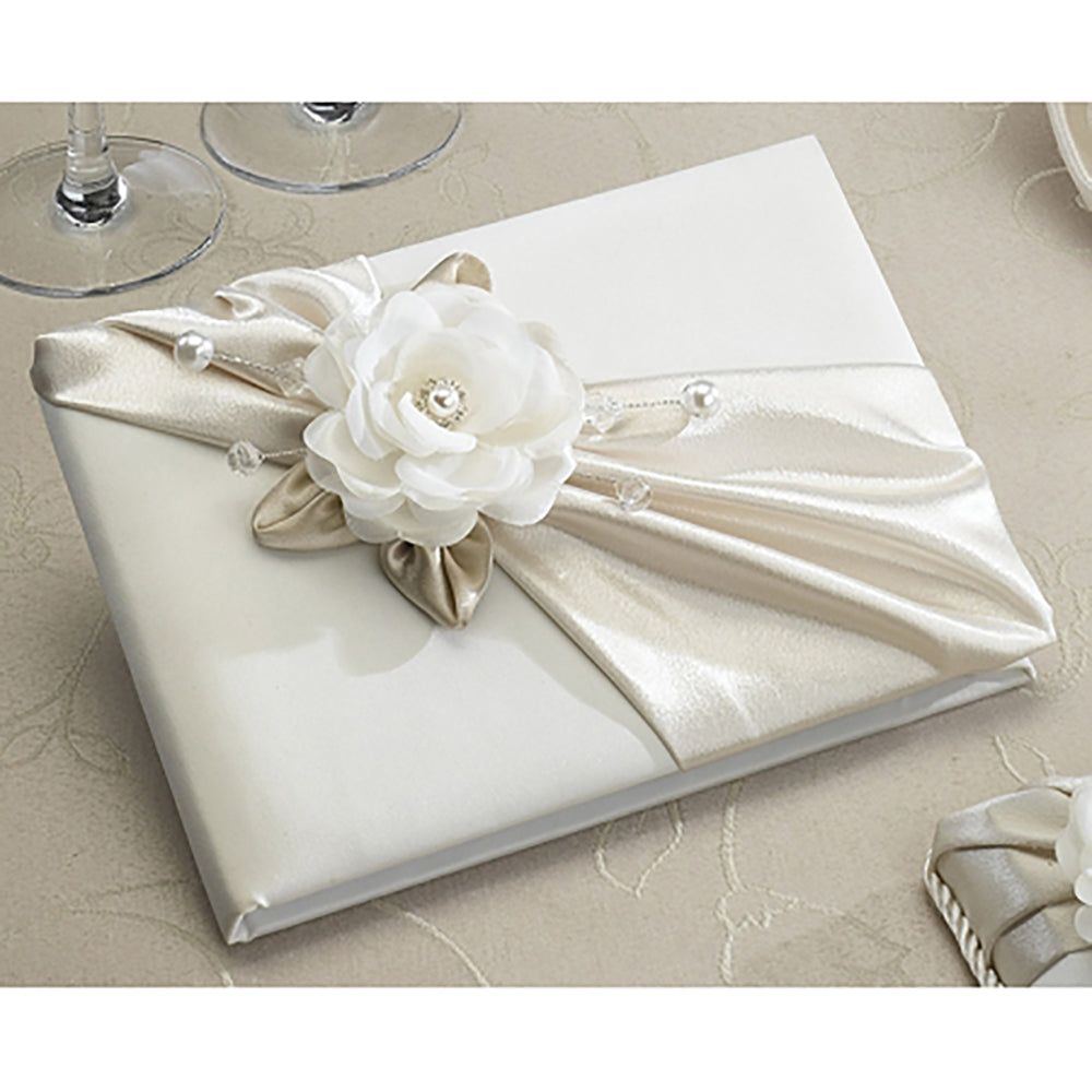 Taupe Rose Guest Book