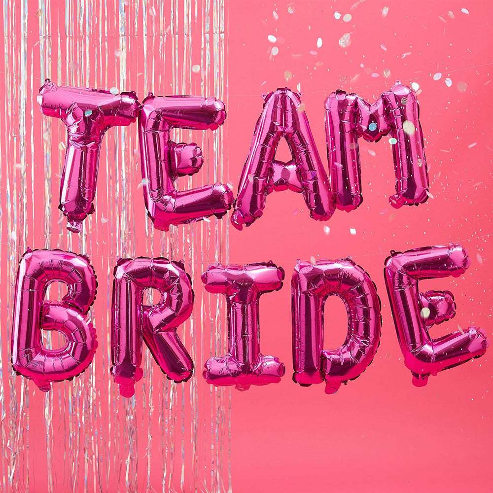 Pink Team Bride Balloon Bunting