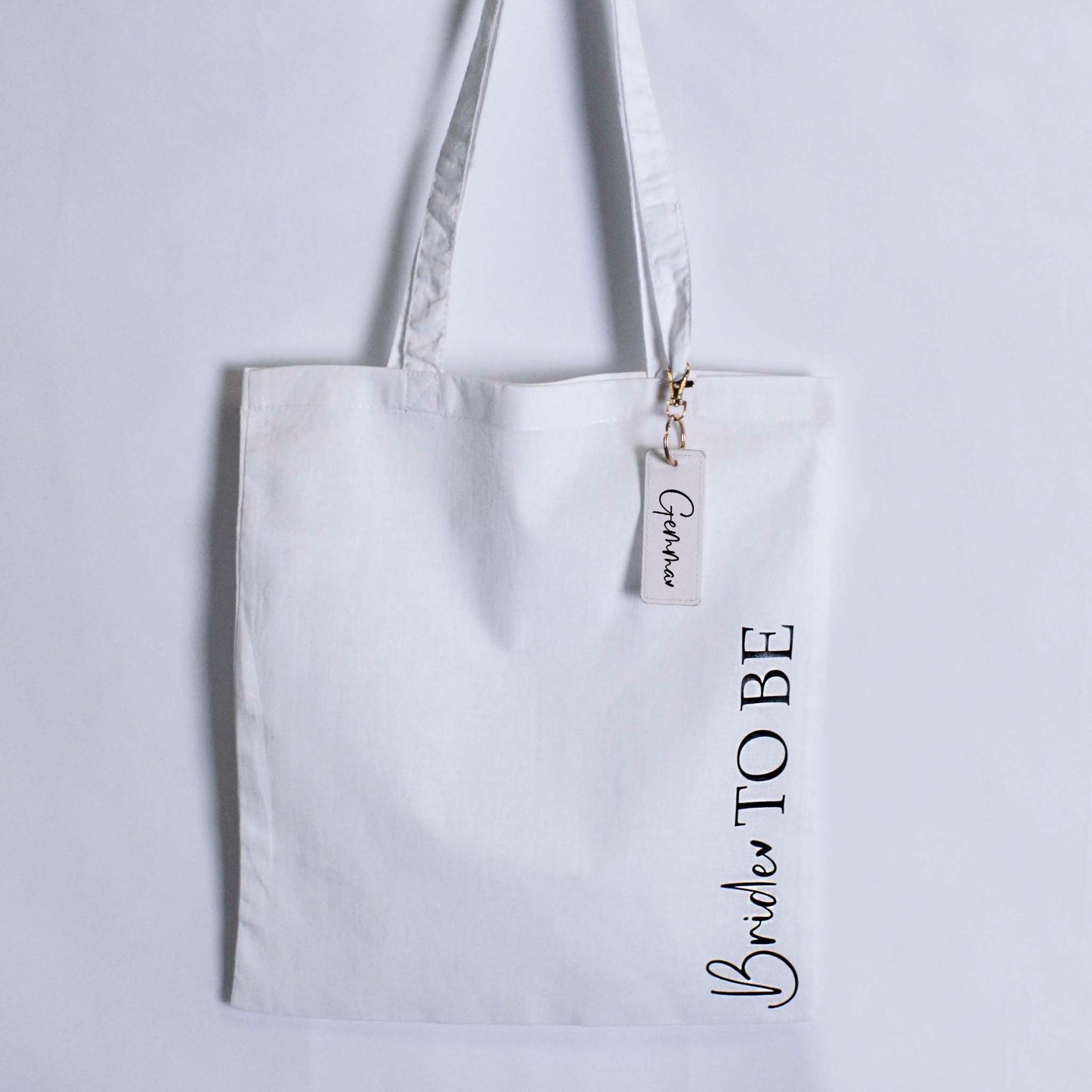 Team Bride Tote Bag and Personalised Bag Charm