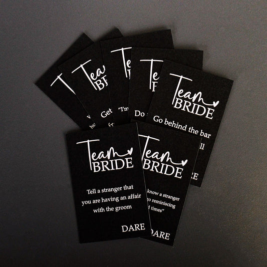 Team Bride Dare Cards