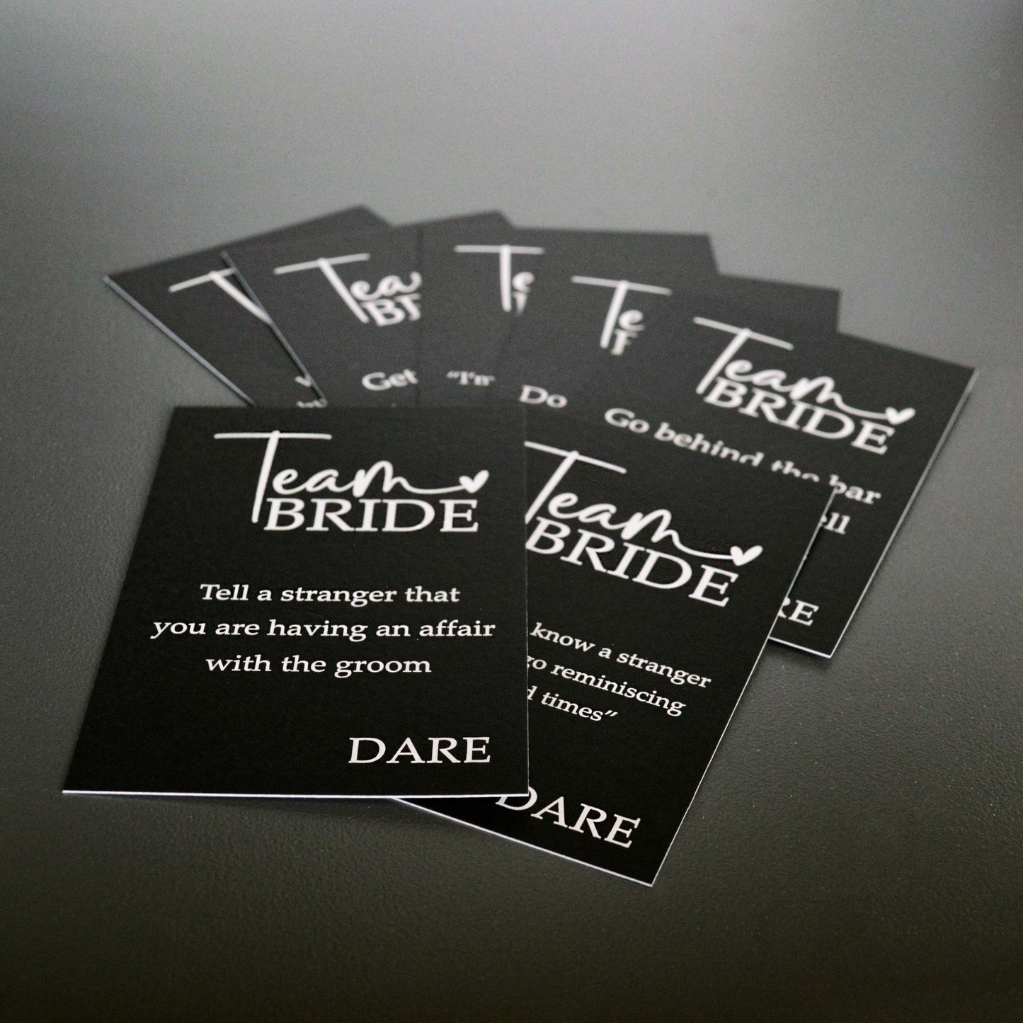 Team Bride Dare Cards