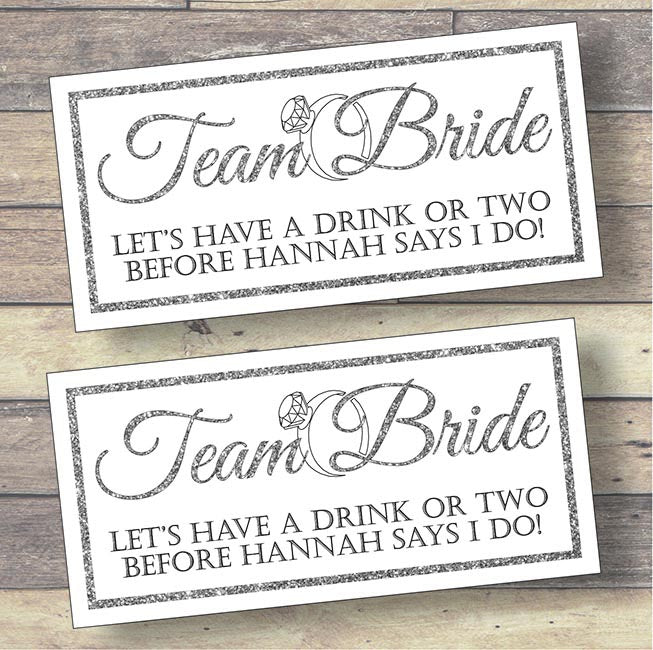 Team Bride Hen Party Banner x 2