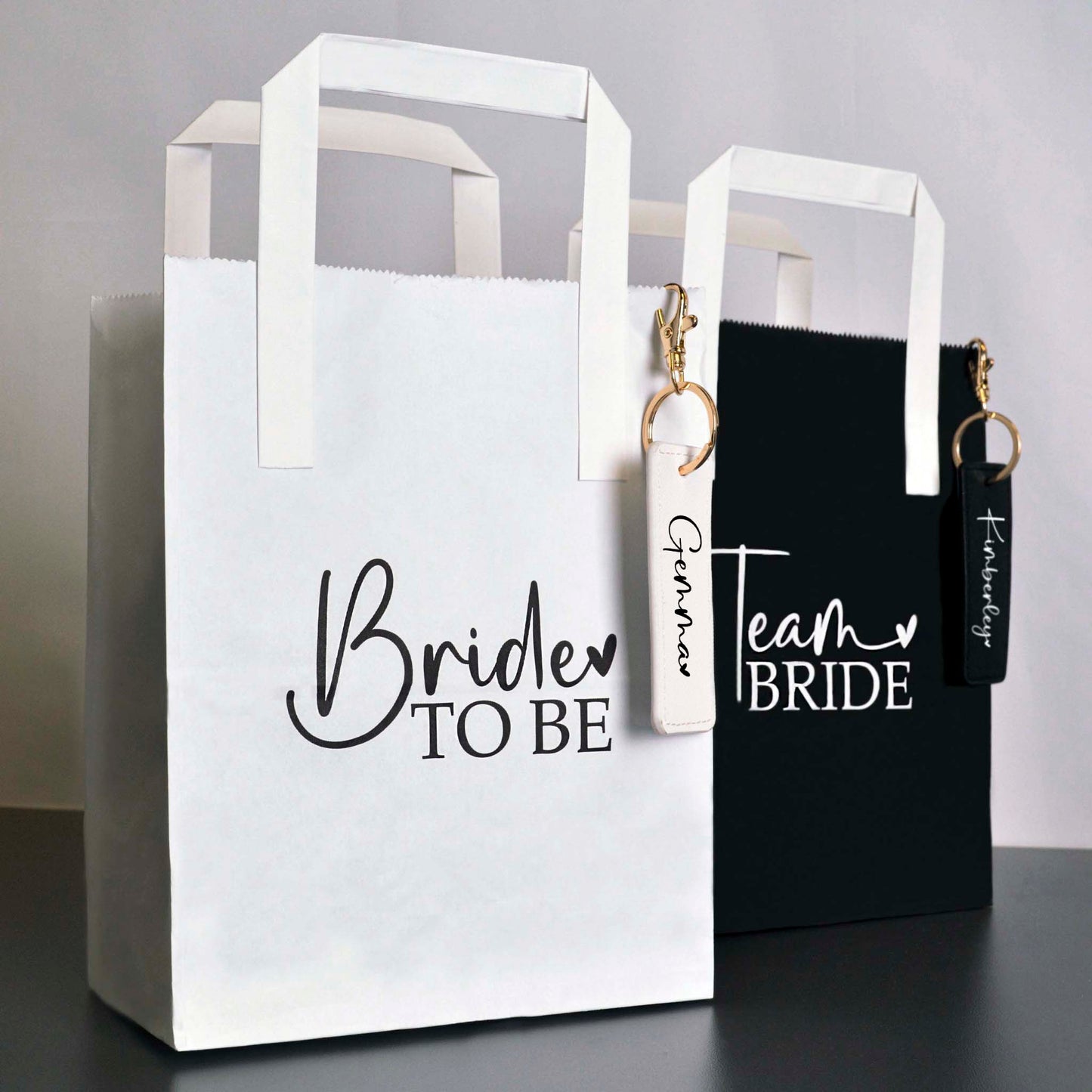 Team Bride Hen Party Bag And Personalised Bag Charm