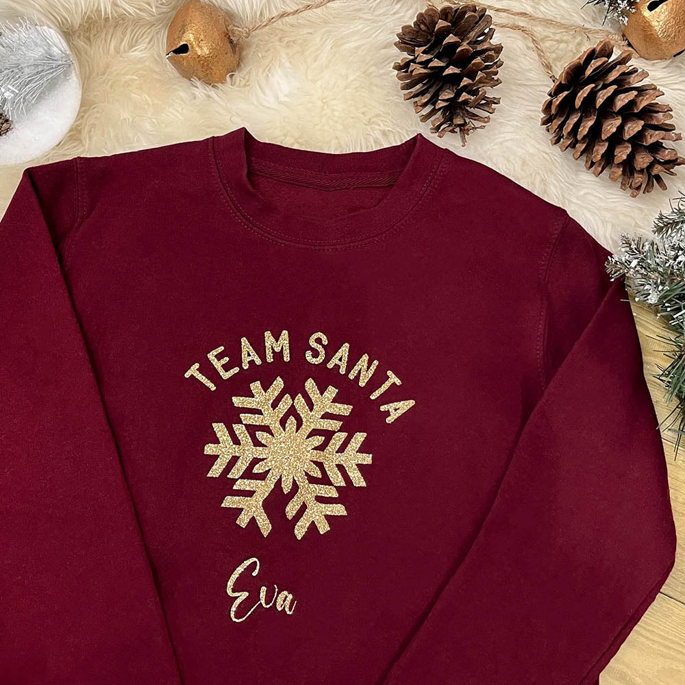 Personalised Family Christmas Jumper - Team Santa