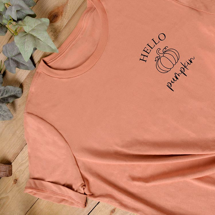 Hello Pumpkin T-Shirt - Ladies Cotton