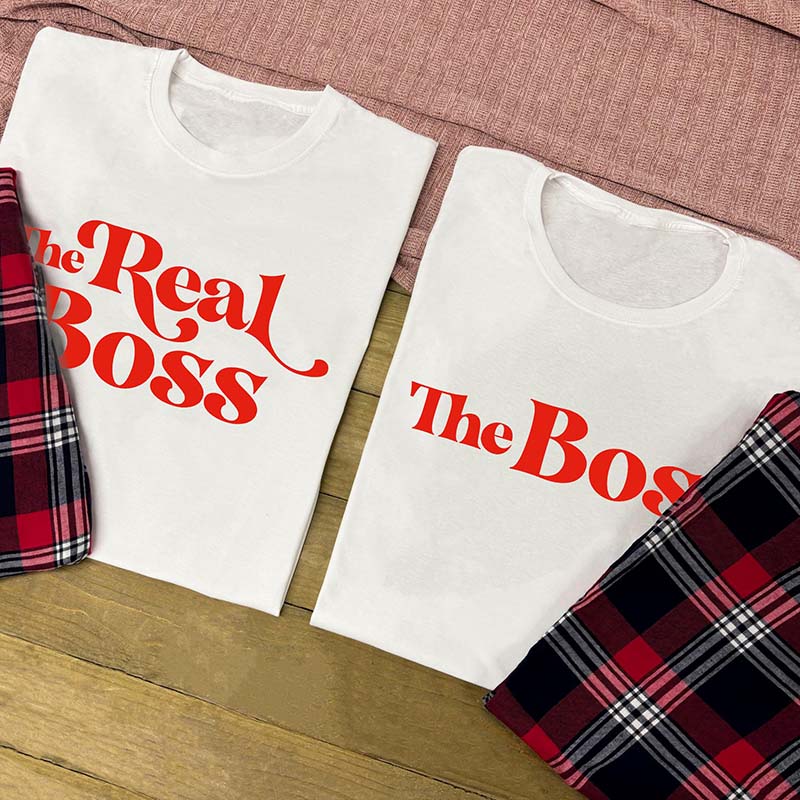 Couples Pyjama Set – The Boss & The Real Boss