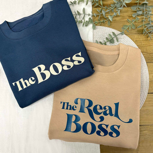 The Boss & The Real Boss Matching Sweatshirts