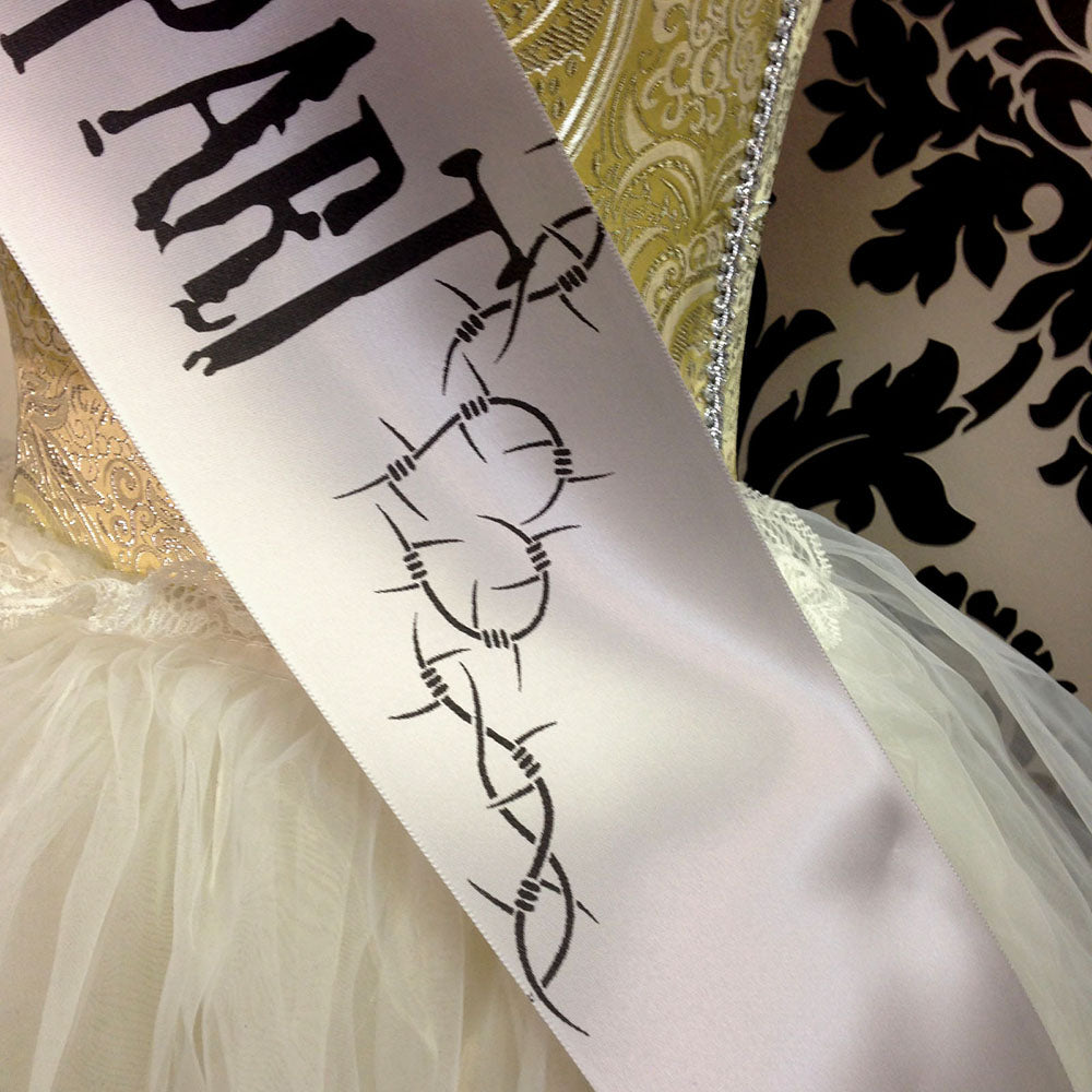 Zombie Bride Halloween Sash – Til Death Do Us Part