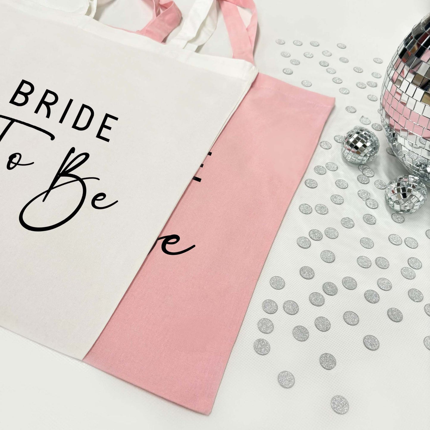 Pink Bride Tribe Tote Bags