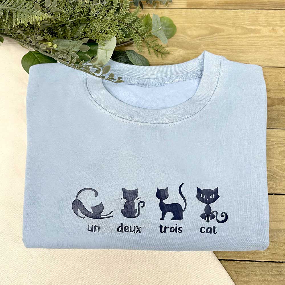 Un, Deux, Trois, Cat Sweatshirt